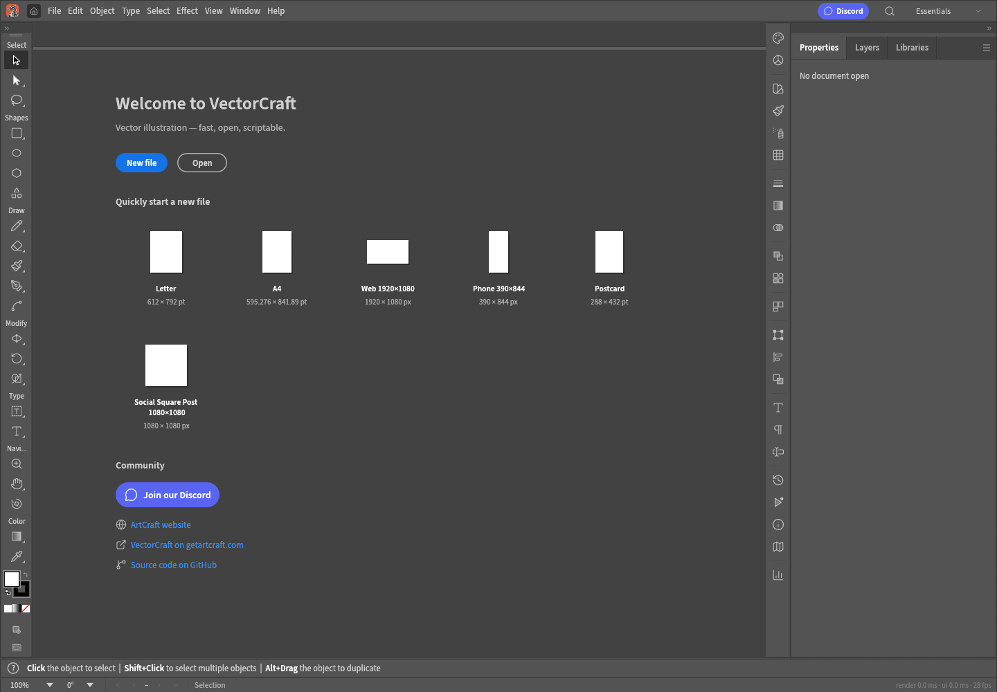 VectorCraft local WASM QA screenshot; not production approval